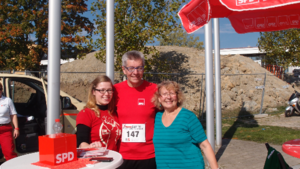 #saknusläuft: Kim Wagner, Hans-Jürgen Saknus und Karin Kress